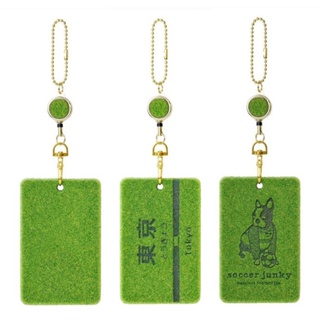 【日本 Shibaful】伸縮式草地/草皮 雷雕系列 票卡夾 交換禮物