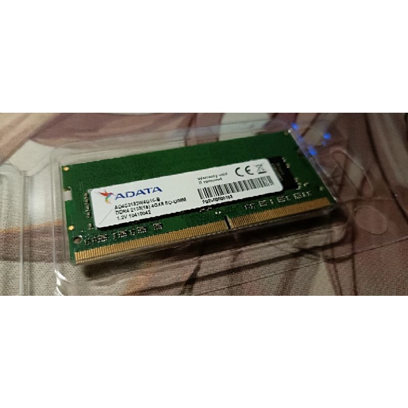 ADATA威剛 DDR4 2133mhz 4GB筆電記憶體