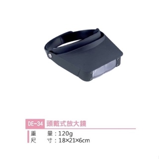 【香老闆】DE-34典億 頭戴式放大鏡 放大鏡 美容儀器 美容工具 🇹🇼台灣製