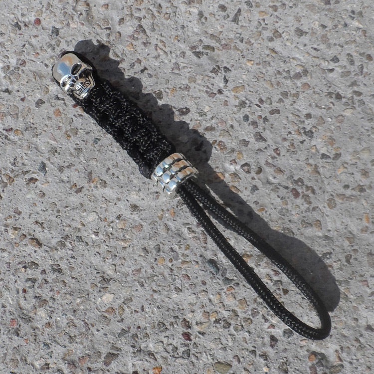 2mm傘繩編織刀墜 手工鑰匙扣 小刀尾墜裝飾物 手電筒相機掛墜