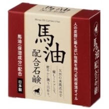 ［有米百貨］【CLOVER】馬油洗顏皂 80g 洗臉皂 保濕 肥皂 美顏皂 日本製 現貨 附發票