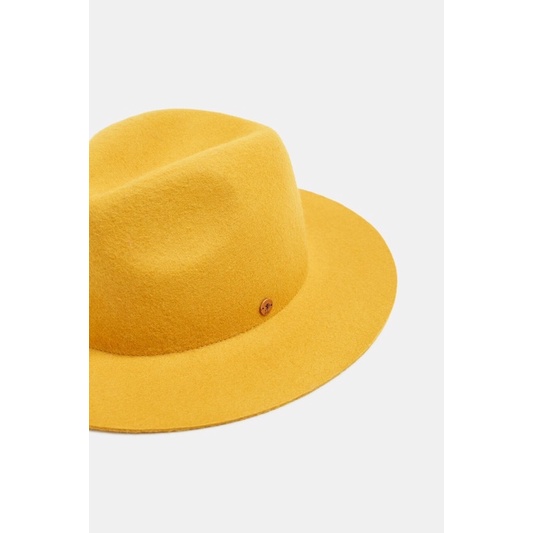 （全新未使用）ESPRIT Fedora-hut 女帽 費多拉帽 紳士帽 羊毛帽099CA1P003 (北）