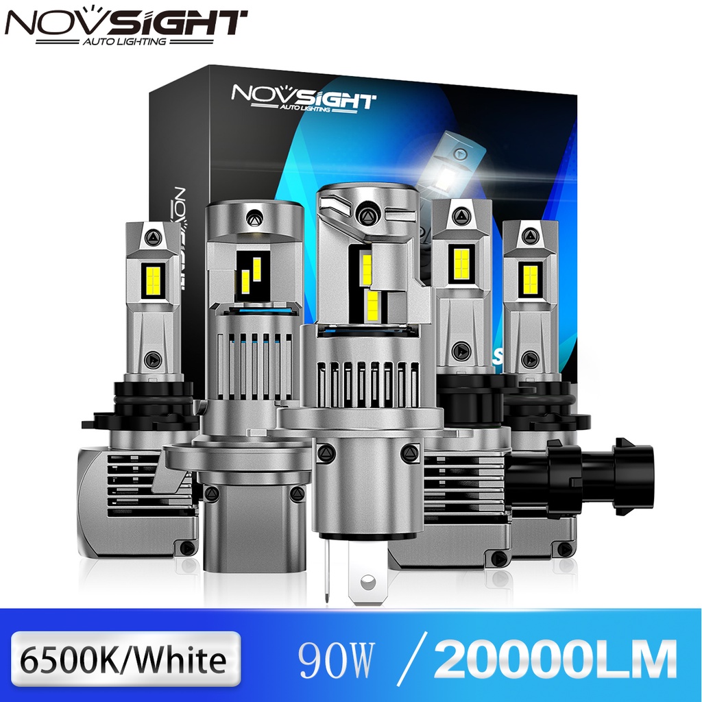 Novsight N56 9005 9006 H4 H7 H11汽車LED大燈HB2 HB3 HB4霧燈90W 2000