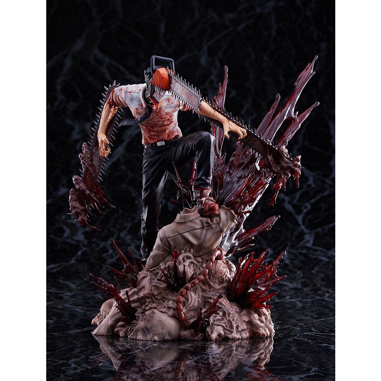 清倉【電鋸人】電鋸人電次 惡魔獵人 啵奇塔場景  模型 禮物 盒裝 36cm