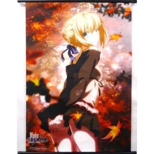 PSV Fate/hollow ataraxia WonderGOO特典 掛軸 賽巴 阿爾託莉雅 Saber武內崇FGO
