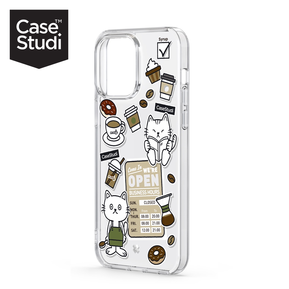CaseStudi iPhone 14 Pro Max CAST 透明保護殼 - 咖啡貓