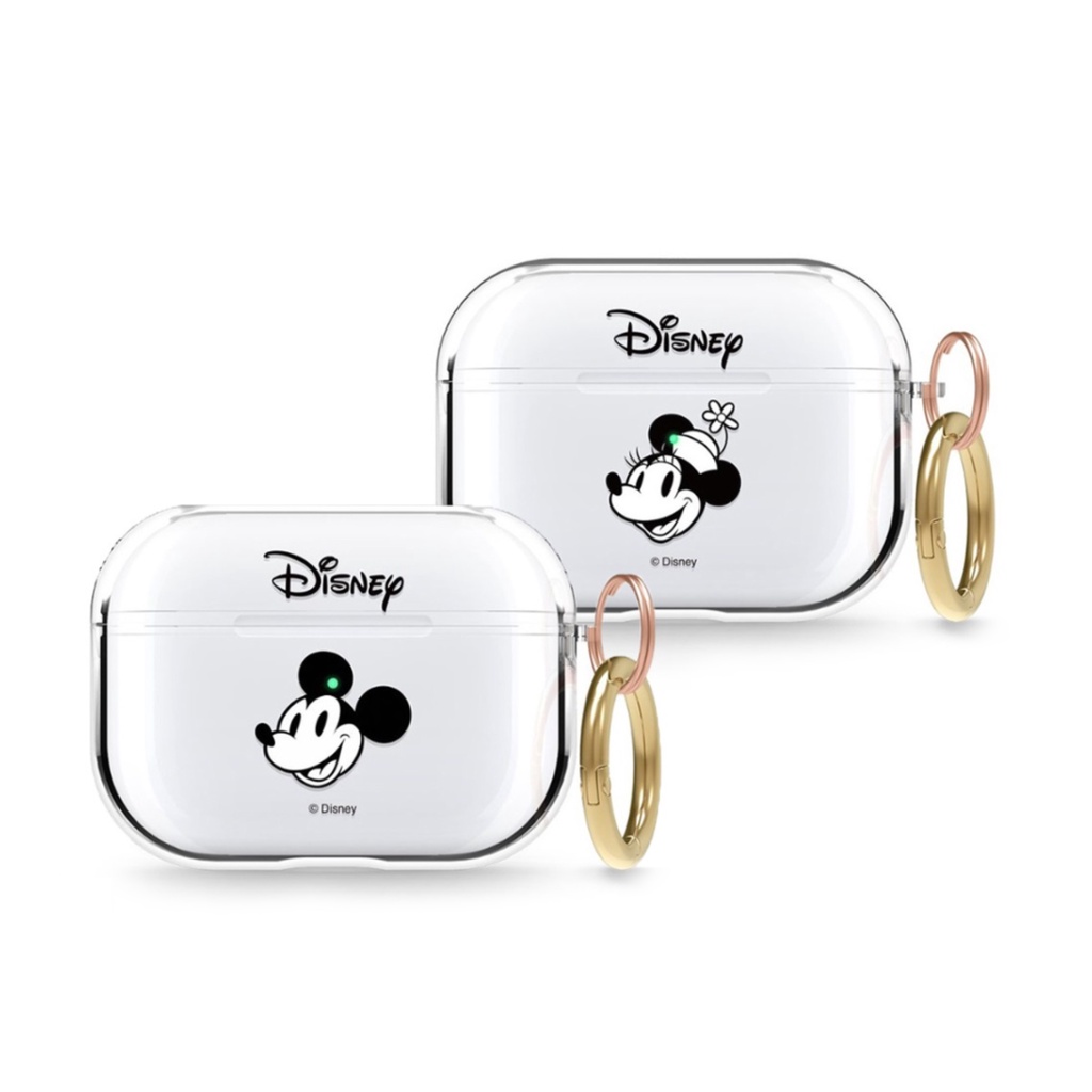【迪士尼】經典米妮 AirPods Pro1,2 耳機保護殼 透明款保護殼 耳機保護套 正版授權 平輸正品
