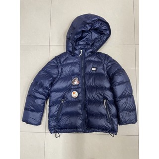 二手 Nicholas & bears 力高芘熊 鴨絨 羽絨外套 深藍色 袖子可拆 背心 兩用 女童 10Y 10歲