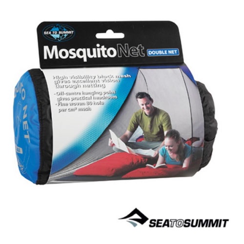 【Sea To Summit】新款驅蚊型 MOSQUITO NET DOUBLE 雙人防蚊帳_黑_STSAMOSDP