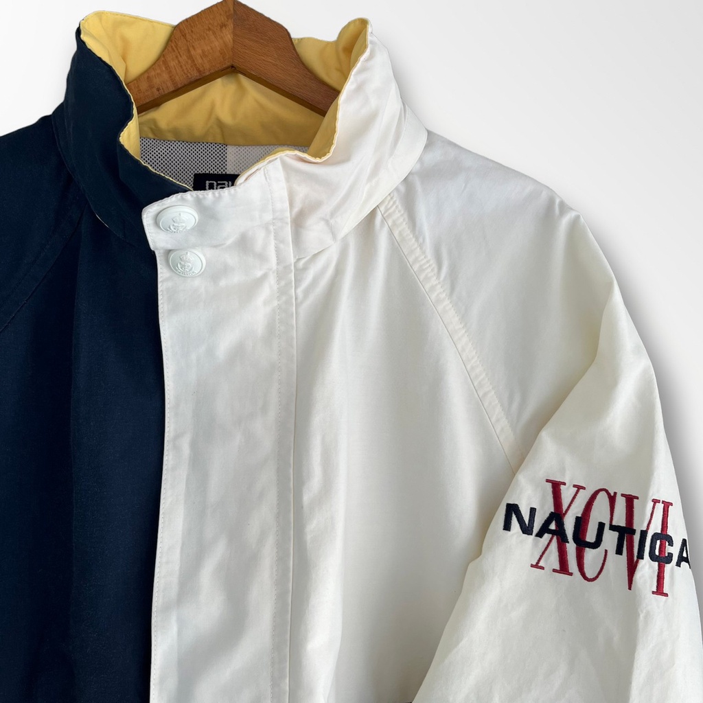 [Oldman Vintage]Nautica Vintage Jacket 可收帽 古著 風衣 外套 L號 外103