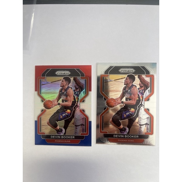 NBA球員卡G2021-22 Panini Prizm RED WHITE BLUE Devin Booker全圖2張