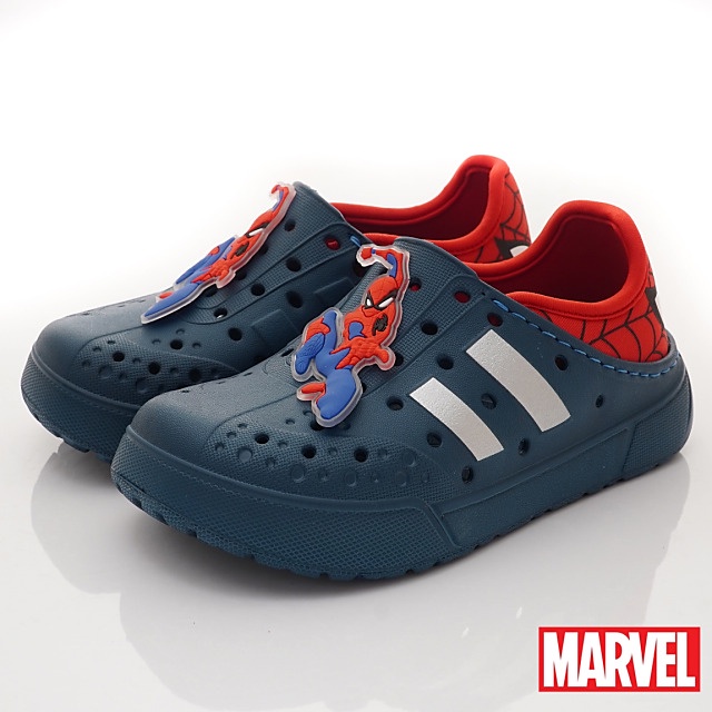 Marvel 漫威蜘蛛人輕量洞洞鞋24356藍(中小童)17-20cm
