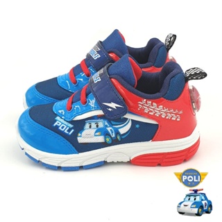 【MEI LAN】波力 POLI 救援小英雄 兒童 電燈鞋 運動鞋 透氣 防臭 台灣製 正版授權 34106 藍色