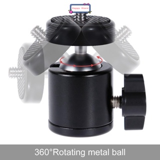 Mini Tripod Ball Head Ballhead+1/4"Screw Mount Stand 360 Swi