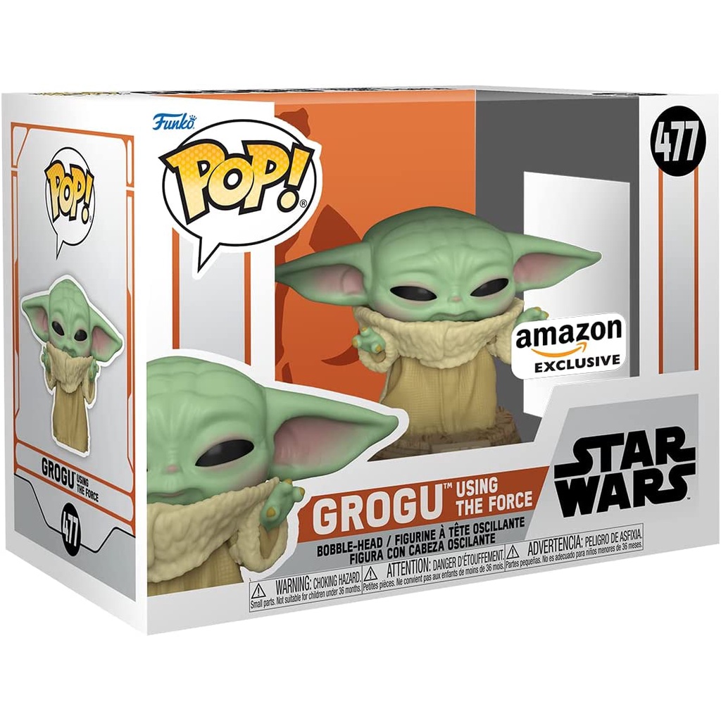 【幫長拍賣】美版／FUNKO POP No.477／星際大戰／STAR WARS／ATG／使用原力尤達寶寶／亞馬遜獨家