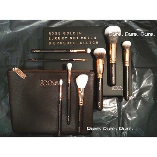 [Pure歐美彩妝］ZOEVA 來至德國的精緻 ROSE GOLDEN Luxury Set 臉部眼部8支玫瑰金刷具組