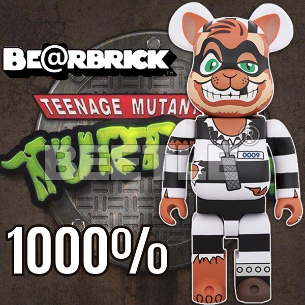 BEETLE BE@RBRICK SCRATCH 忍者龜 TMNT 監獄貓 庫柏力克熊 BEARBRICK 1000%