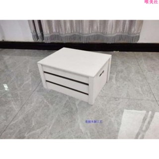 新品 ikea收納宜家風 做舊木條箱收納 超市陳列展示長方形木筐裝實木帶蓋收納箱鏤空加厚木板箱大容量透氣儲物木箱衣物書籍