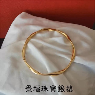 景福珠寶銀樓✨純金✨黃金手環 6D藝術 莫比烏斯 造型 手環 展
