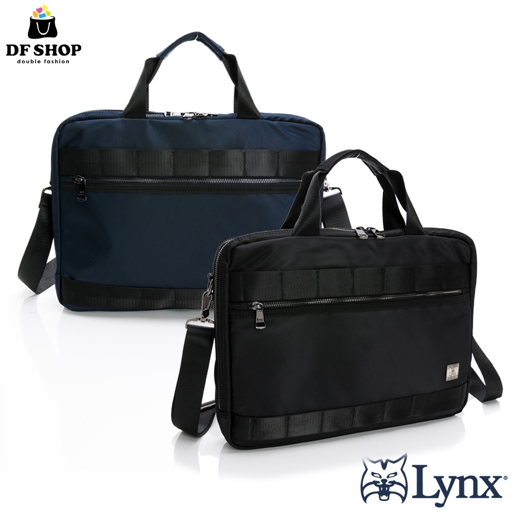 Lynx 美國山貓菁英15吋商務通勤手提電腦公事包 共二色 男包 上班 公事包 手提包 肩背包 電腦包 筆電包