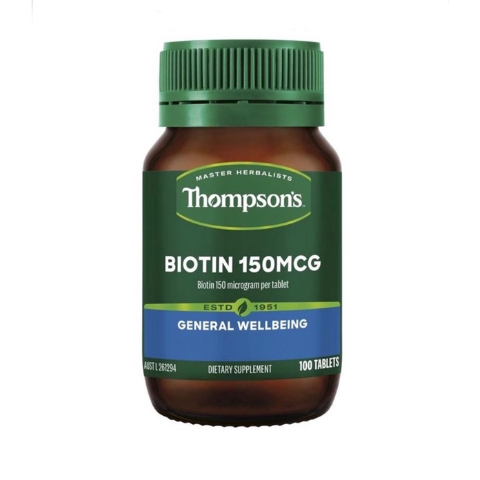 澳洲THOMPSON'S湯普森生物素Biotin 100粒
