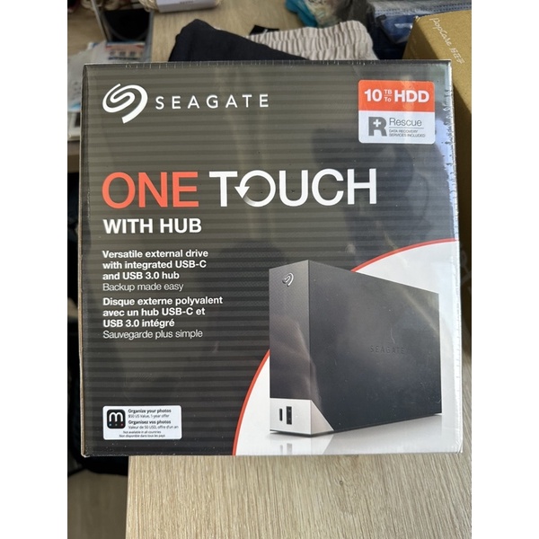 【Seagate 希捷】「保固至20250823」One Touch Hub 10TB進階型大容量硬碟 外接硬碟 USB