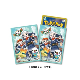 【現貨】日本製 寶可夢中心 限定 PTCG 寶可夢卡牌遊戲 明耀 & 小照 卡套 保護套 木木梟 火球鼠 水水獺