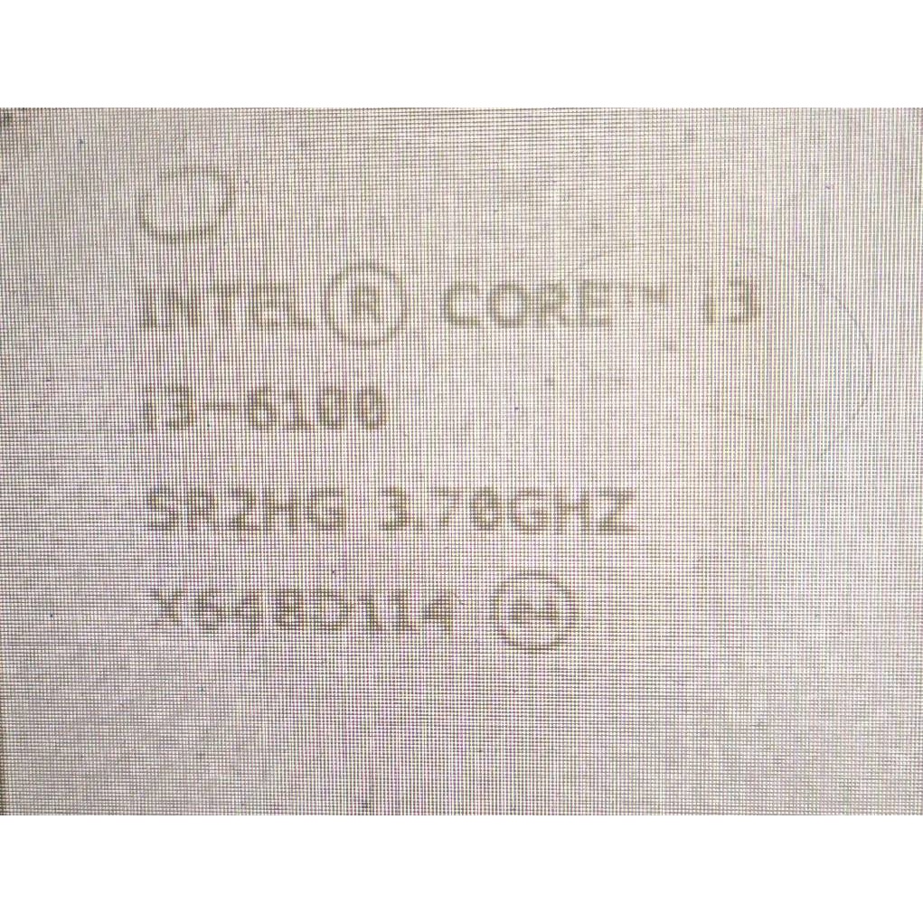 Intel i3-6100 3.70G 1151腳位 二手良品(*搭購hp 600 g2主機 享免運 ~)