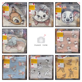🎏AIROU 日本代購 東京連線 迪士尼 小飛象 瑪麗貓 小鹿斑比 101忠狗 分裝袋 夾鏈袋 小物收納 收納袋（現貨）