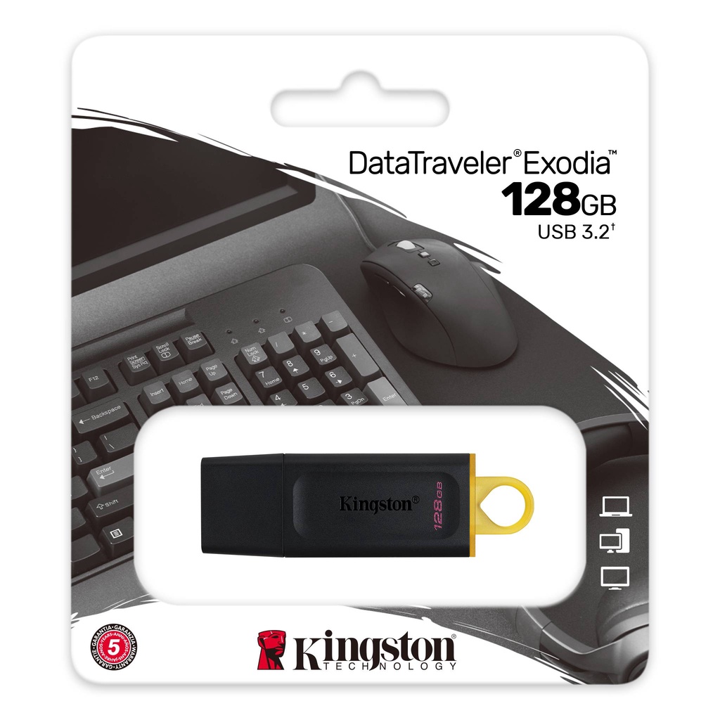 【Kingston 金士頓】 DataTraveler Exodia 128G USB3.2 繽紛 隨身碟 USB
