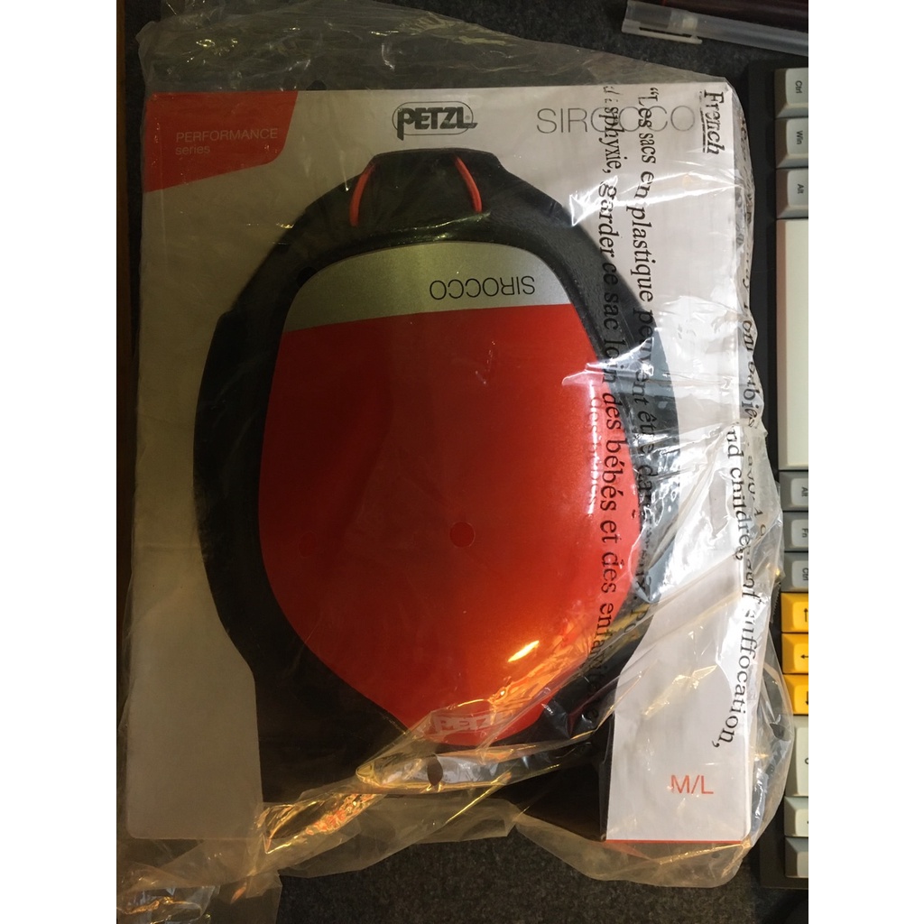 Petzl Sirocco Helmet 岩盔(53-61cm 黑/橘)