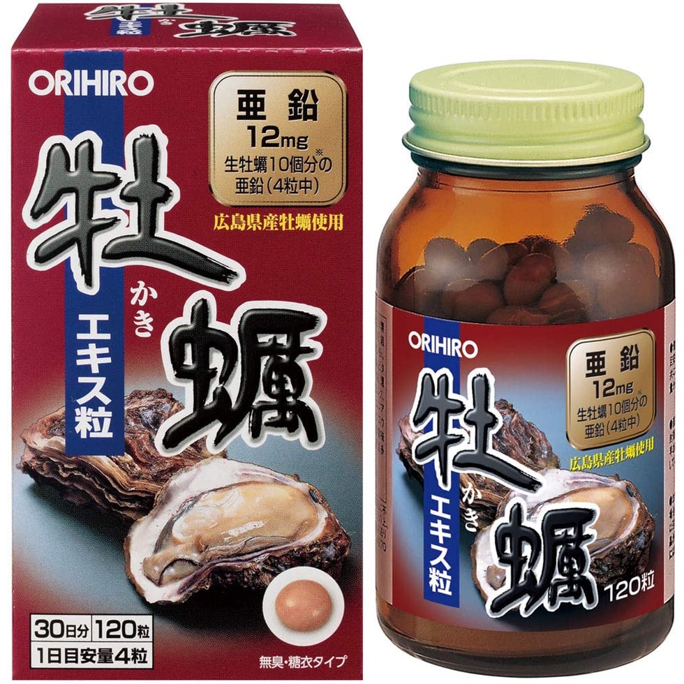 [現貨]日本Orihiro 亞鉛 牡蠣精華120粒
