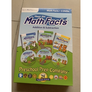【美國PreSchool Prep】Math Facts 3 DVD(數學 DVD 3片組)+flash cards