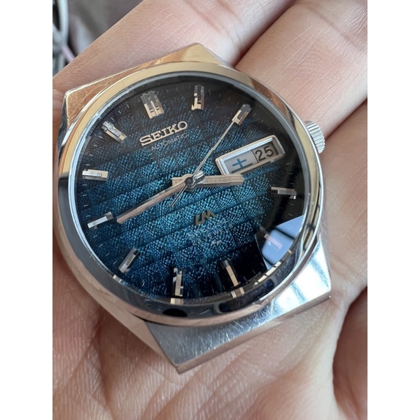 精工 seiko LM special 23石  5216-7070 老錶 男錶 女錶 藍面 9面切割玻璃 1974年