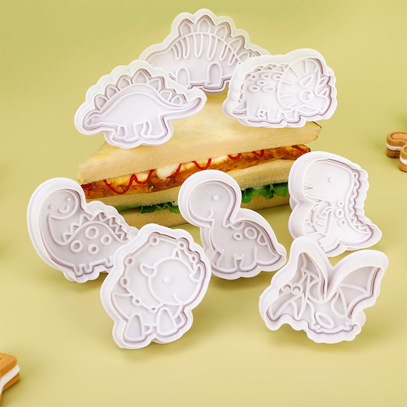 【現貨】🍊加厚恐龍3D彈簧餅乾模 手壓模 立體 造型可愛 餅乾切模 烘焙