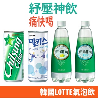 韓國 LOTTE 樂天 鐵罐 七星汽水 乳酸蘇打 氣泡水 檸檬 消暑 解渴