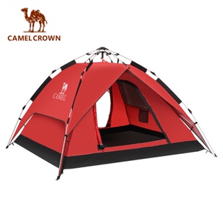 CAMEL CROWN駱駝 戶外帳篷3~4人自動帳篷防雨防曬帳篷 擕式折疊帳篷