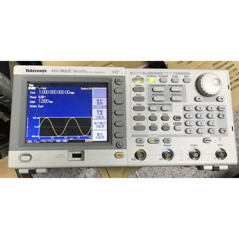 Tektronix  AFG3022C 25Mhz 波形產生器 任意波形訊號函數產生器