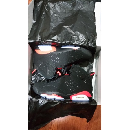 Nike Air Jordan 6 infrared 大魔王 (2019)  黑紅 us9.5