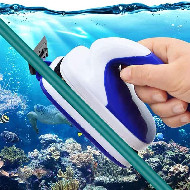 #GOOD# 浮動磁刷水族箱窗戶清潔磁鐵刷水族箱魚缸玻璃藻刮板清潔器魚工具