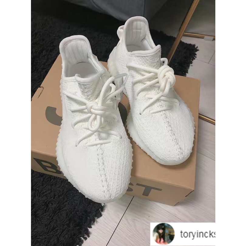 原廠Adidas Yeezy Boost 350 V2 Triple White 純白 全白 男女鞋 CP9366