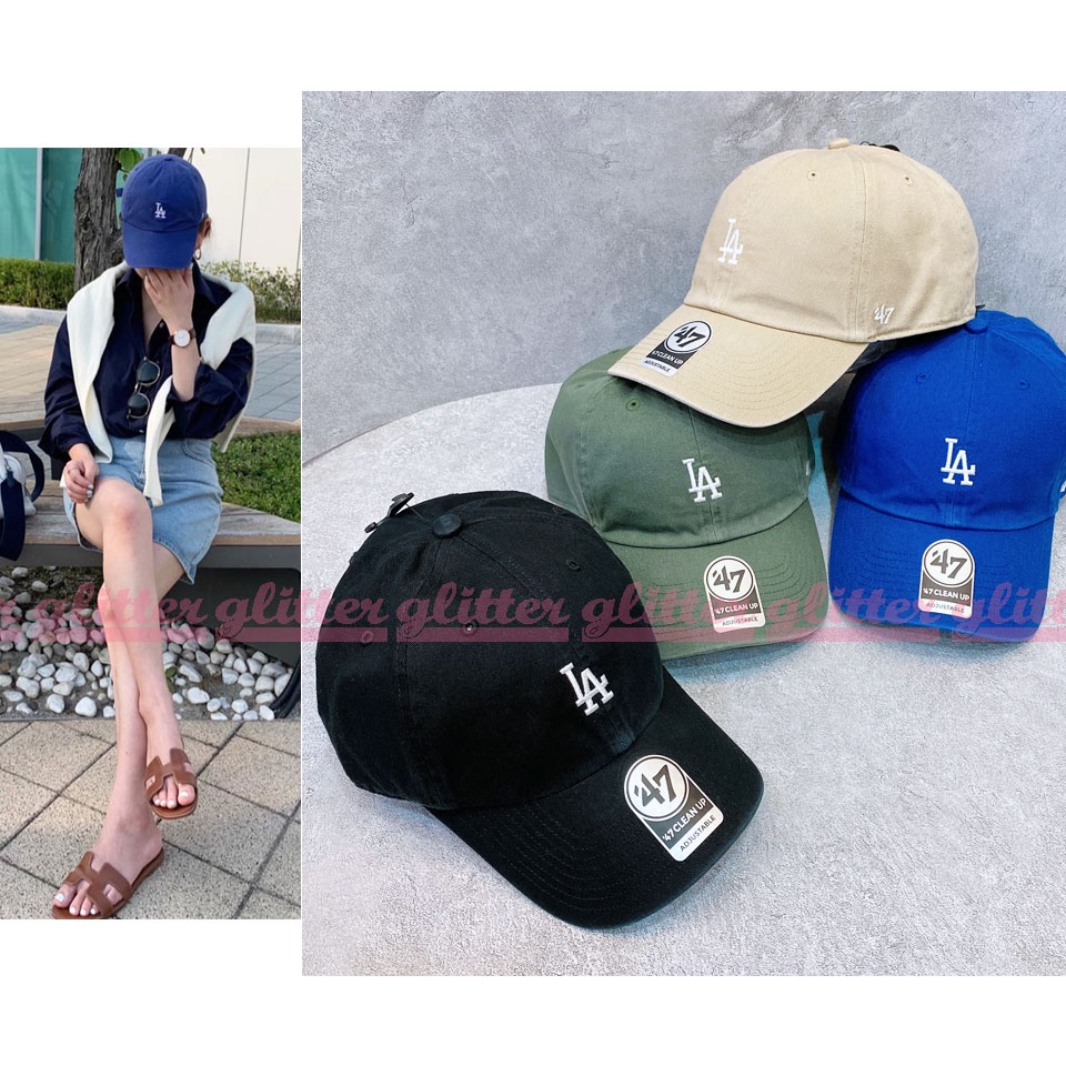 glitter。47Brand 47 MLB LA 小logo Dodgers 道奇隊 老帽 小LA 奶茶色 大谷翔平