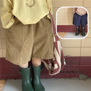 TWO KiDS 童裝 230017 -現貨韓版燈芯絨中性風短褲 五分褲 小童 中大童 男童 女童 兒童