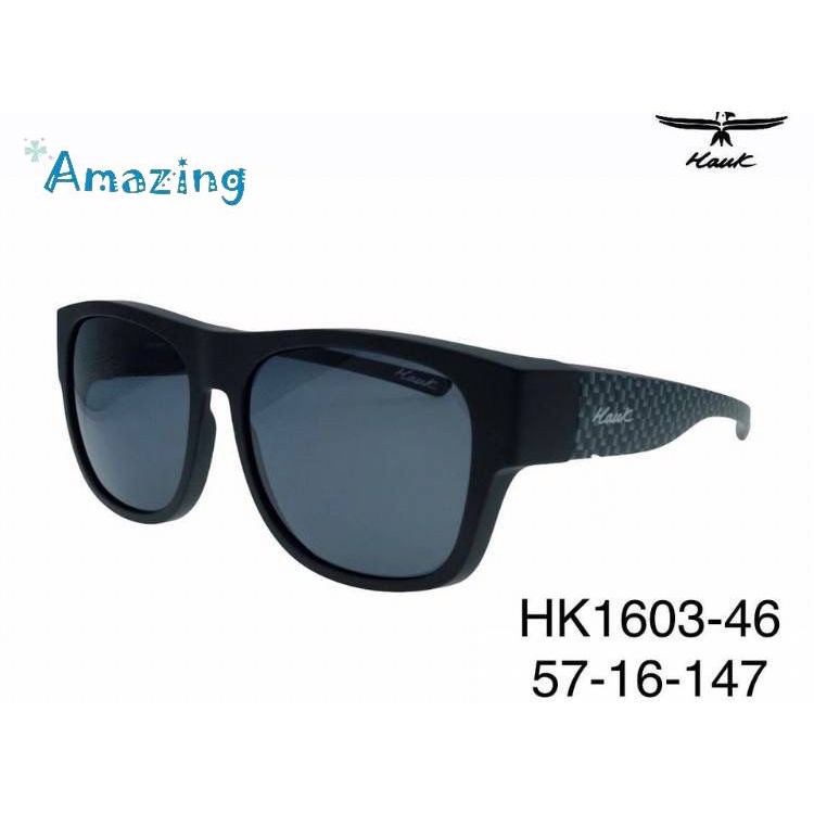 ✨Amazing🎁 HAWK就是吸睛之偏光太陽套鏡 墨鏡 太陽眼鏡 偏光鏡 禮物 舒適好戴 可單戴或外掛 HK1603