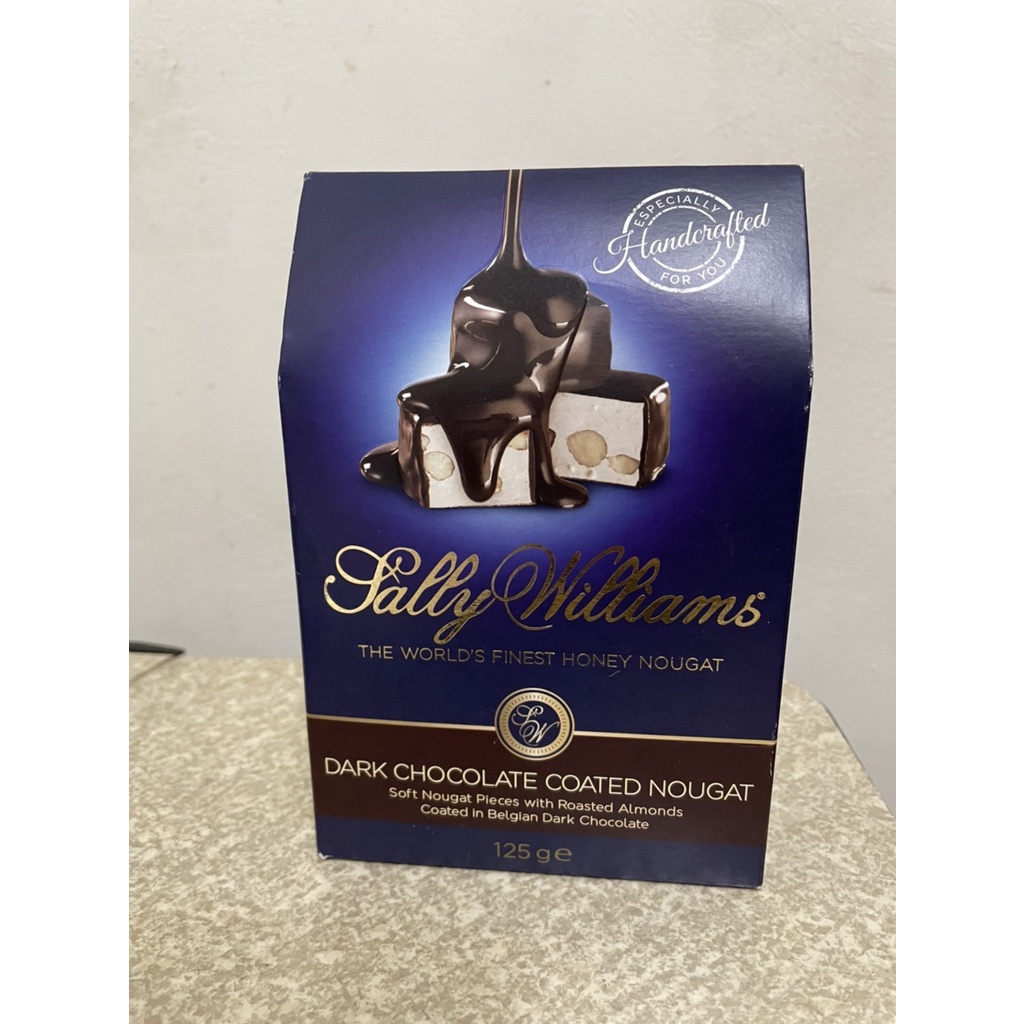 "Sally Williams" Nougat 手工蜂蜜牛軋糖 (軟式) 酥烤杏仁和黑巧克力包覆 (125g)