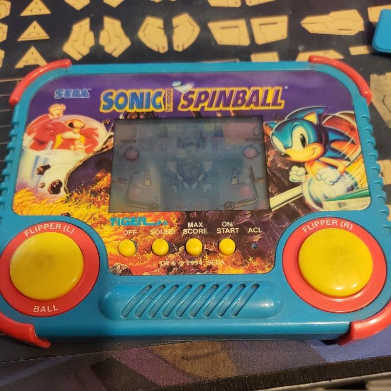 SEGA 1992 音速小子 彈珠台 掌上型遊戲機 tiger 遊戲機 復古電玩 sonic spinball