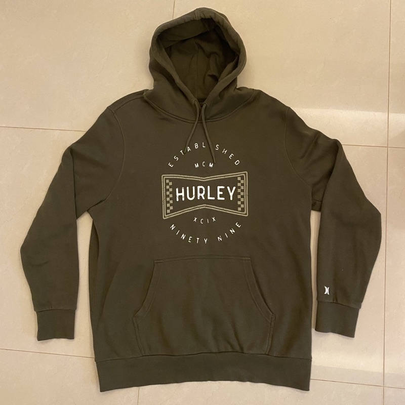 HURLEY 帽T 深綠 戶外 保暖 大尺寸 潮流 二手