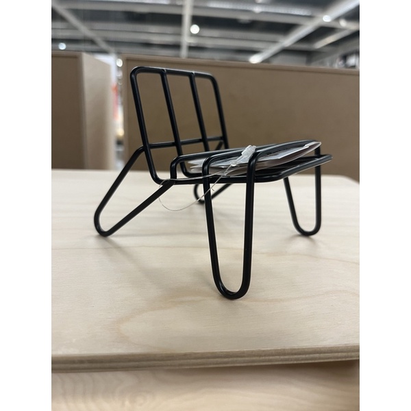 IKEA代購 手機架 KRUBBET 手機架, 黑色 椅子造型
