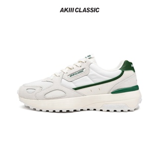 【AKIII CLASSIC】復古絨布拼接慢跑鞋 Heritage Jogger_Gray Green | 韓版 男女