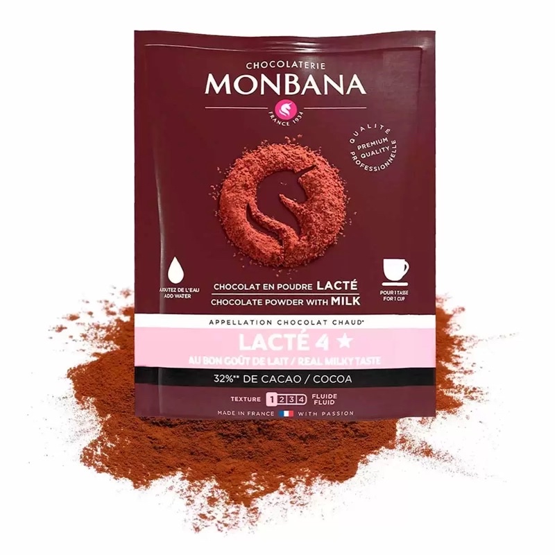 【現貨 】好市多 法國米其林級 Monbana 三合一極品可可 30G/包 巧克力粉 熱可可 熱巧克力（蛋奶素）